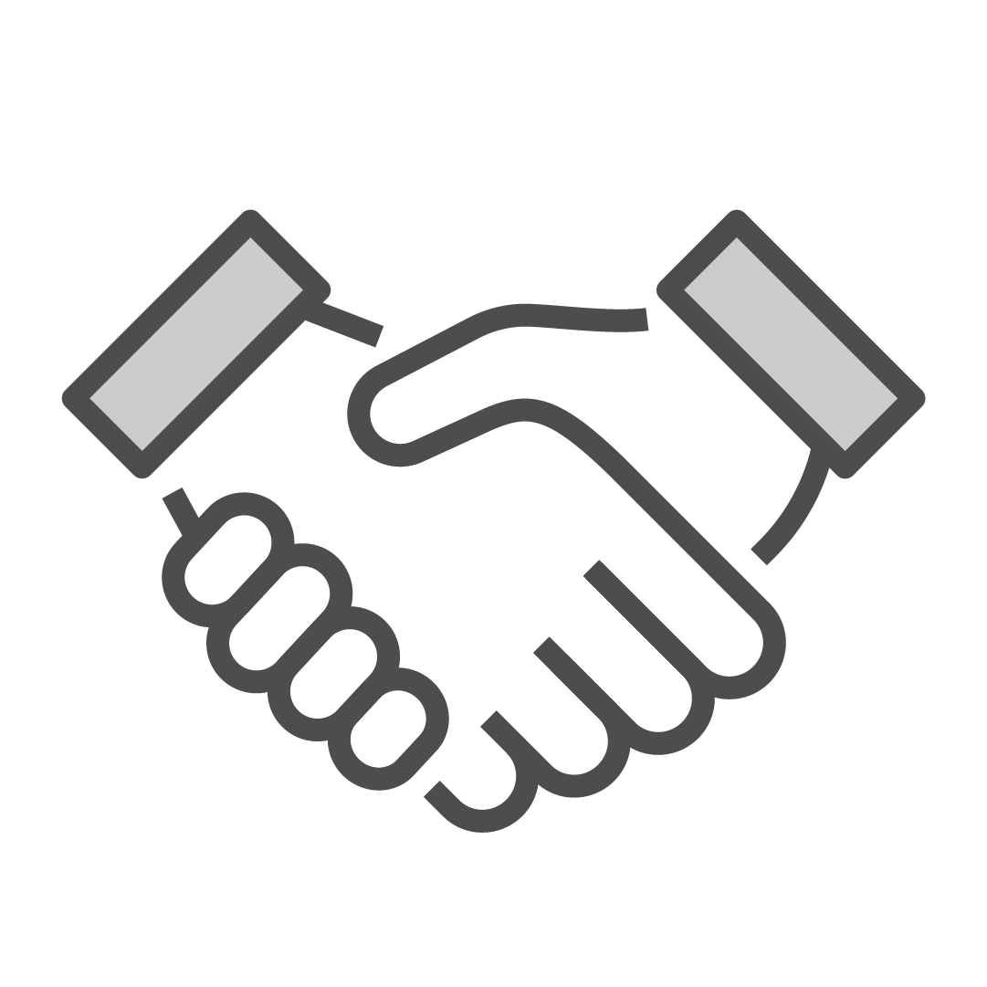 Icon of a handshake.